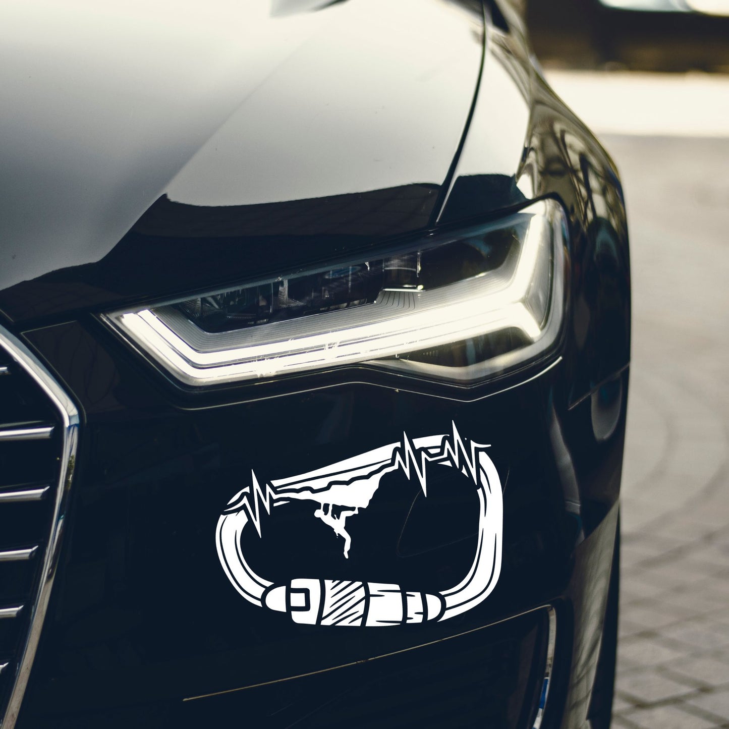 Plotterdatei Karabiner | Klettersport Symbol | Outdoor Vektor Grafik | Abenteuer Sticker SVG DXF