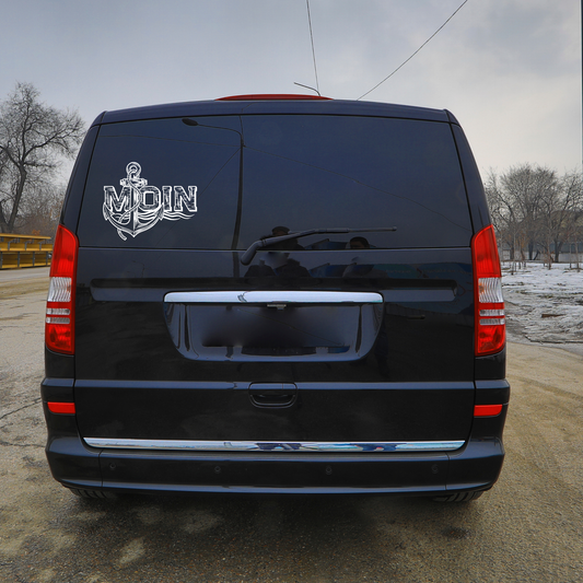 Plotterdatei "Moin mit Anker" | Norddeutscher Spruch SVG DXF | Maritimer Gruß zum Plotten | Gewerbliche Lizenz