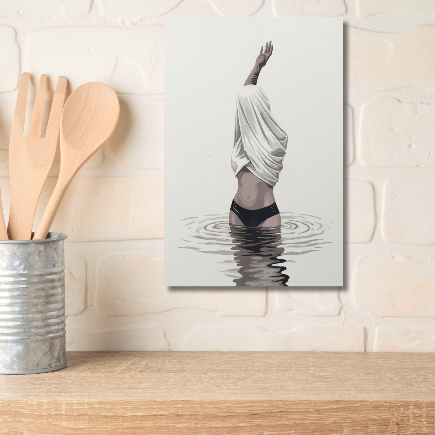 Maritimes Poster – Wellentaufe