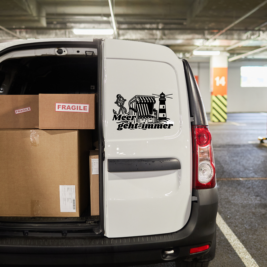 Plotterdatei "Meer geht immer" | Spruch SVG DXF | Maritimer Camper-Slogan | Kommerzielle Nutzung