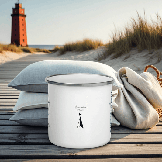 Emailletasse "Küstenjunge"