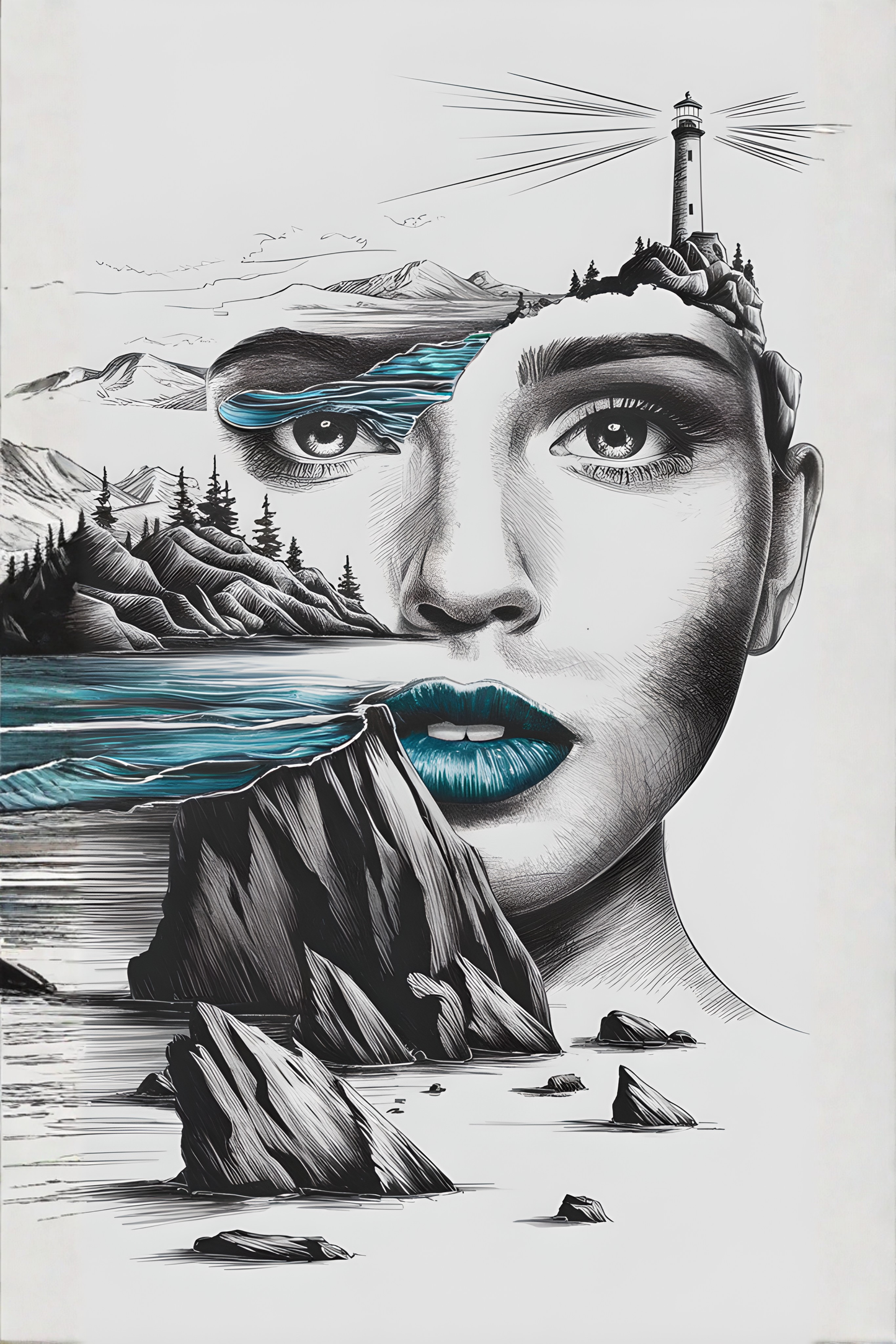 Maritimes Poster – Küstenseele