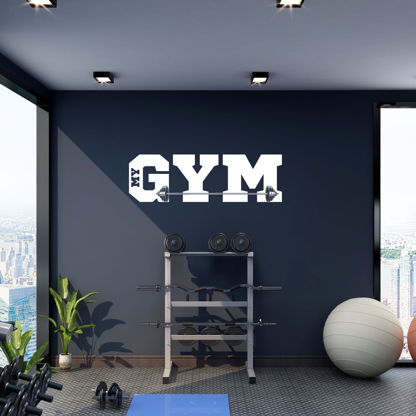 Plotterdatei "Gym Motivation" – SVG DXF PNG für Fitness Deko