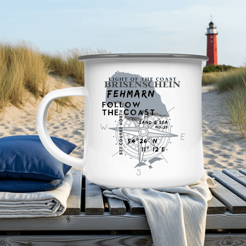 Emaille Tasse Fehmarn