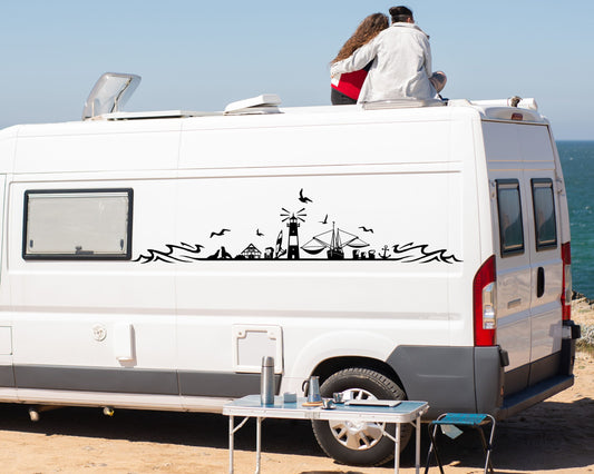 Vinyl Aufkleber Nordsee Silhouette