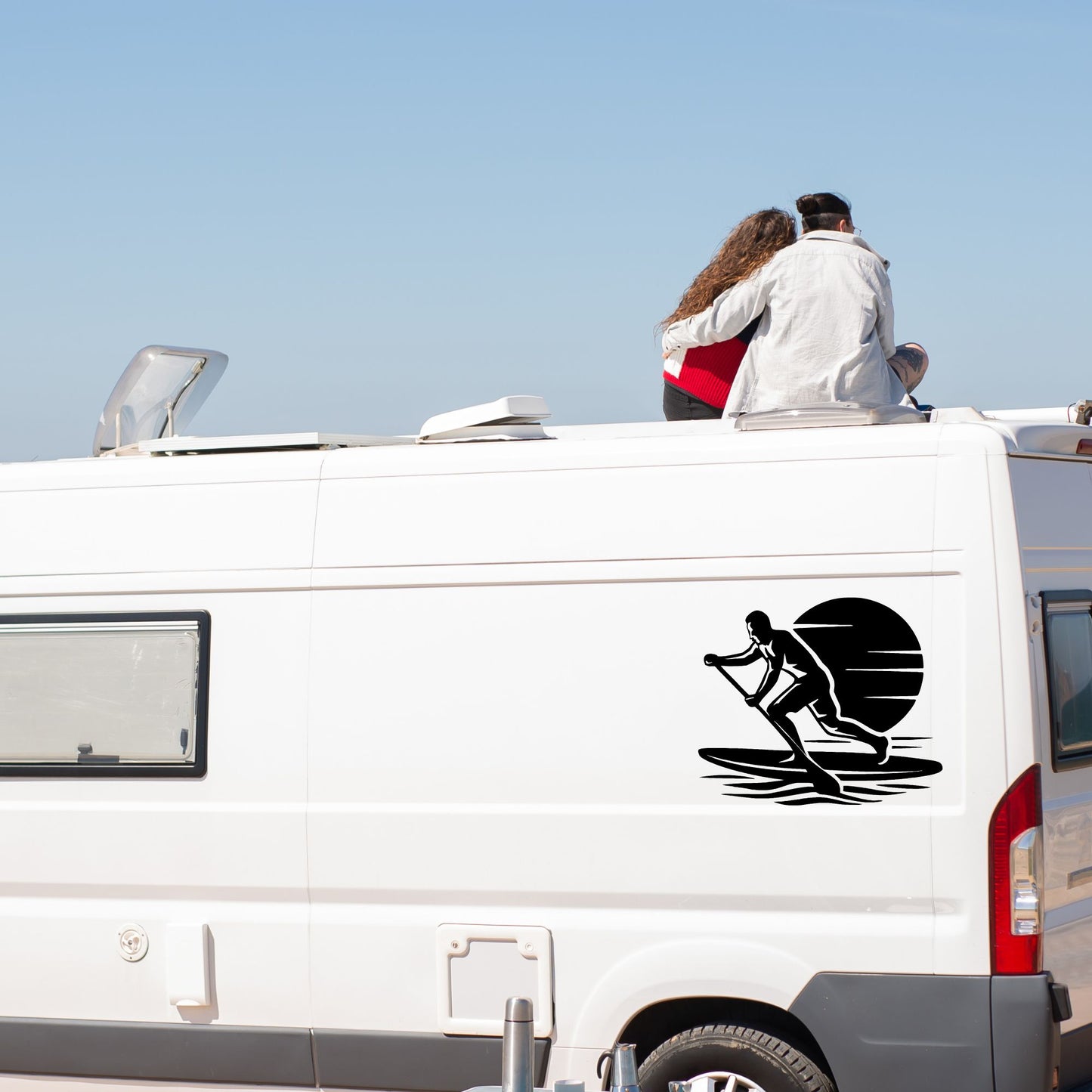 Stand Up Paddle Aufkleber – Männlich