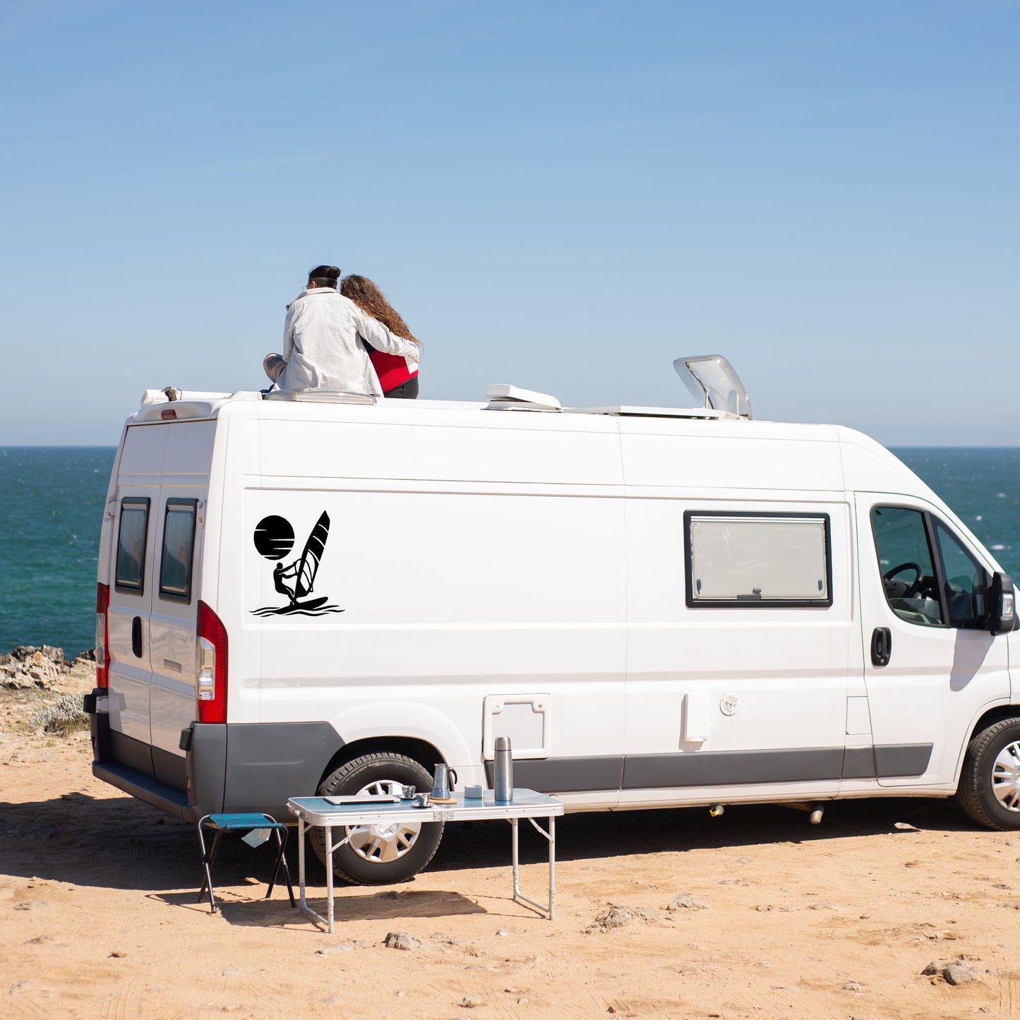 Vinyl Aufkleber Windsurfer