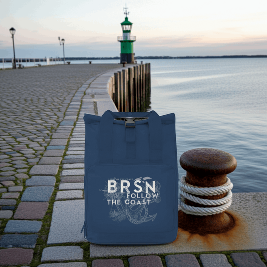 Rucksack mit Seitentasche Follow the Coast