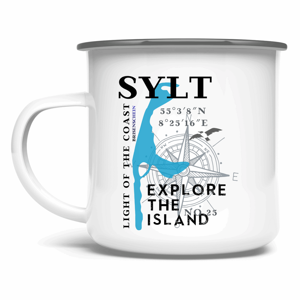 Emaille Tasse Sylt