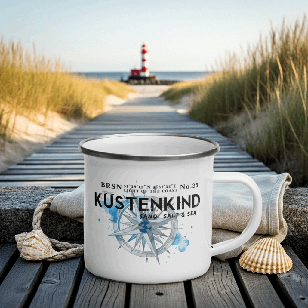 Emailletasse Küstenkind