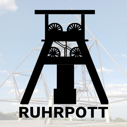 Plotterdatei Ruhrpott Förderturm | SVG DXF | Digitaler Download mit Lizenz