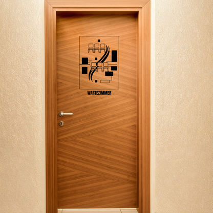 Plotterdatei: "Wartezimmer" – Modernes Design für Ihre professionelle Türbeschriftung