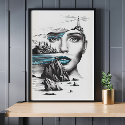 Maritimes Poster – Küstenseele