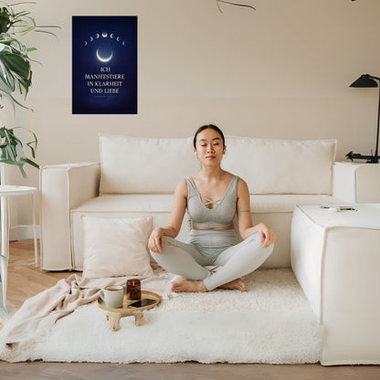 Affiche de méditation – Clarté et amour
