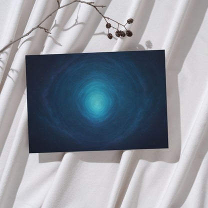 Meditationsposter in Türkis mit Blume des Lebens als digitaler Download