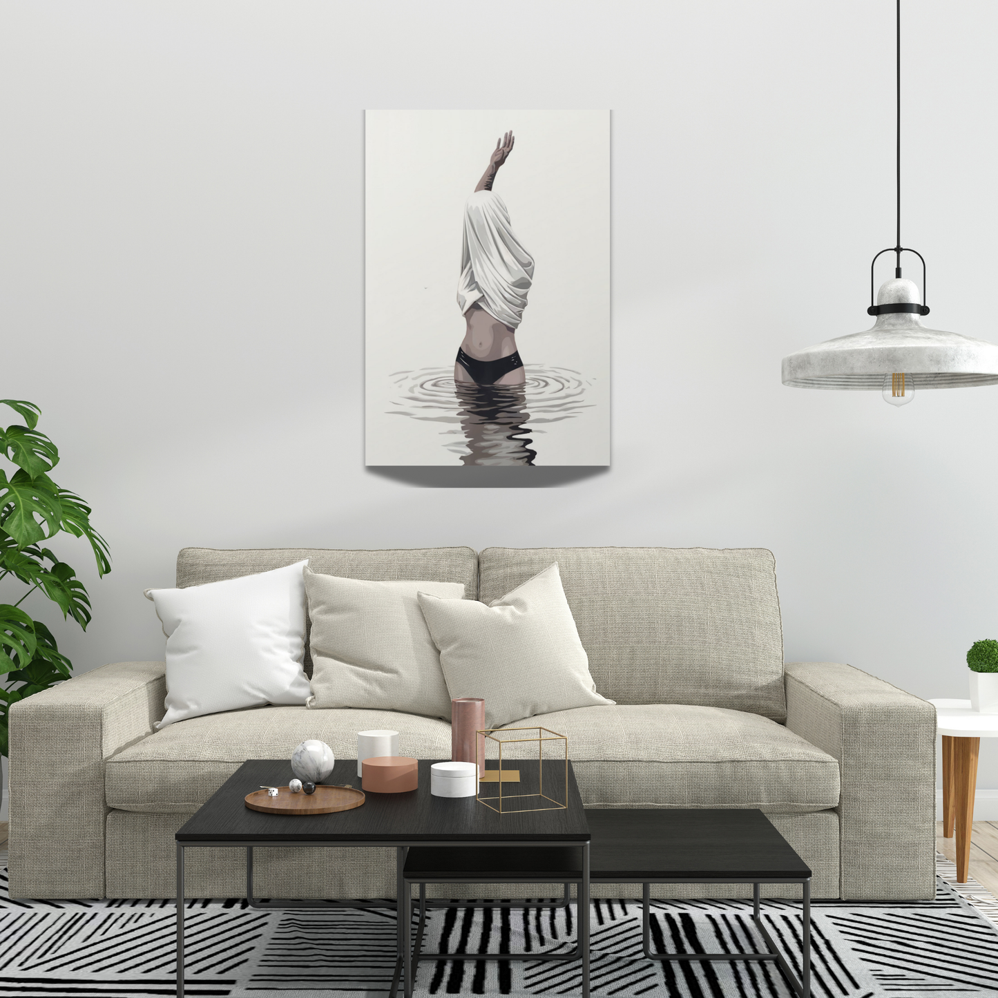 Maritimes Poster – Wellentaufe