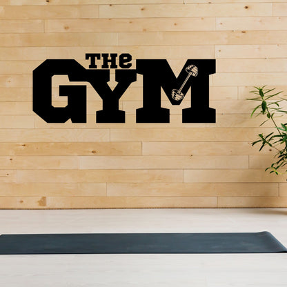 Plotterdatei "The Gym" Logo – SVG DXF PNG für Fitness Design