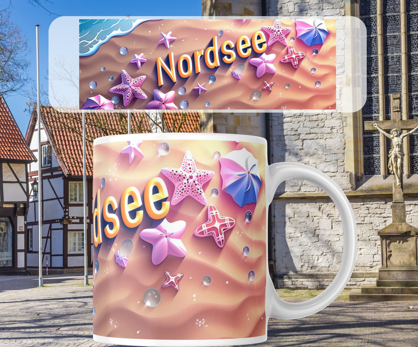 Geschenkidee Meerliebhaber Strandtasse