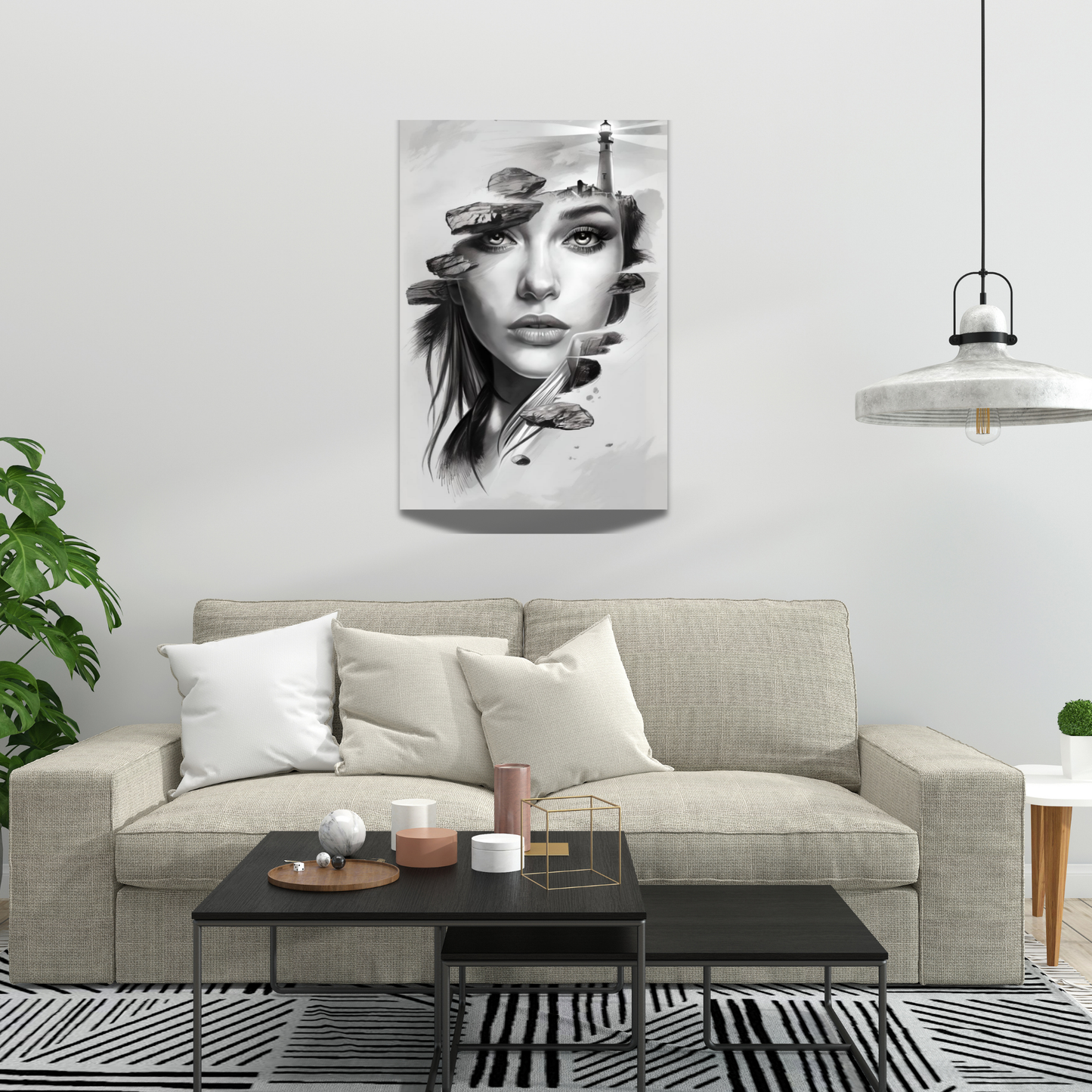 Maritimes Poster – Hüterin des Lichts