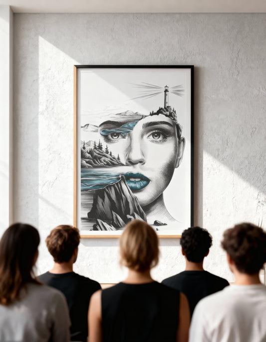 Maritimes Poster – Küstenseele