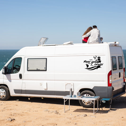 Meer geht immer maritim Leuchtturm Küstenmotiv