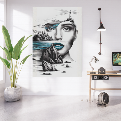 Maritimes Poster – Küstenseele