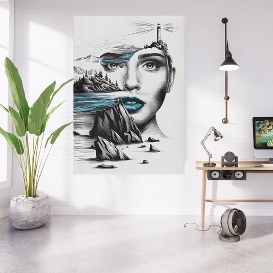 Maritimes Poster – Küstenseele