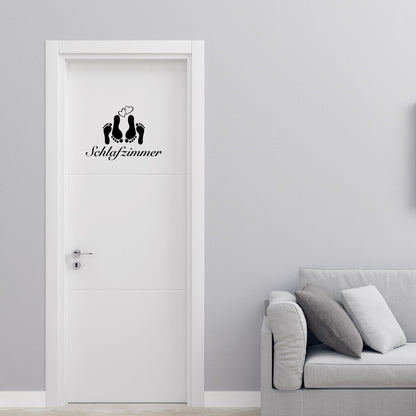 Plotterdatei Schlafzimmer Tür | Vektor SVG DXF