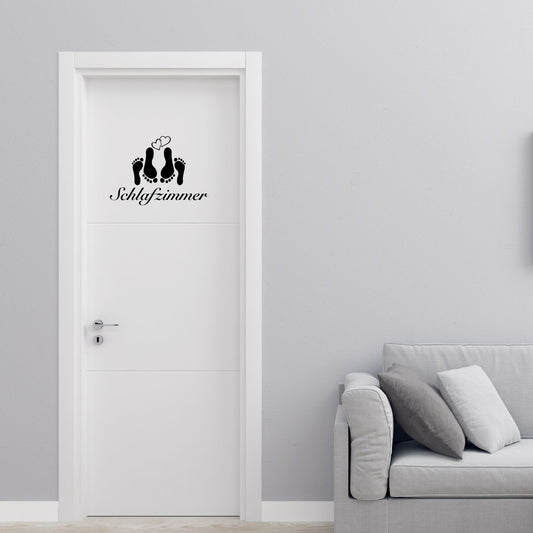 Plotterdatei Schlafzimmer Tür | Vektor SVG DXF