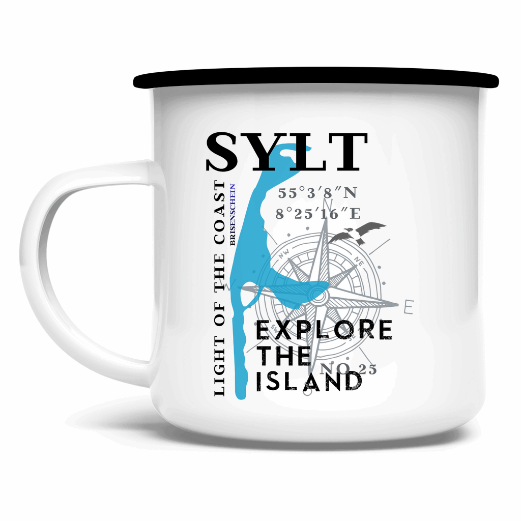 Emaille Tasse Sylt