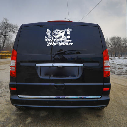 Plotterdatei "Meer geht immer" | Spruch SVG DXF | Maritimer Camper-Slogan | Kommerzielle Nutzung