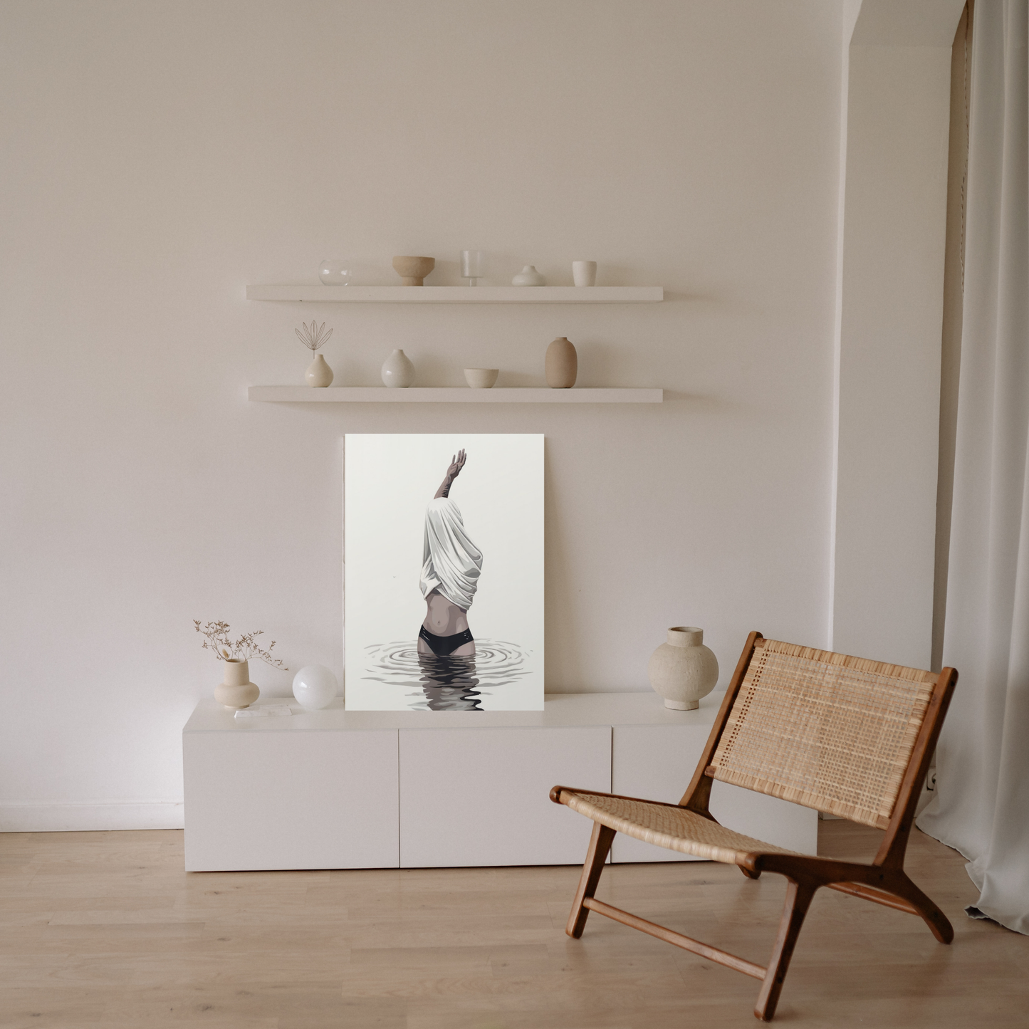 Maritimes Poster – Wellentaufe