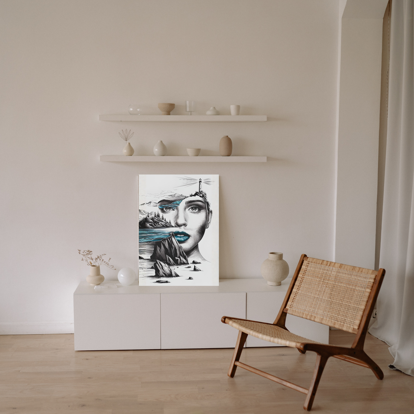 Maritimes Poster – Küstenseele