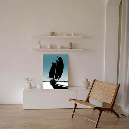 Maritimes Poster – Auf Kurs