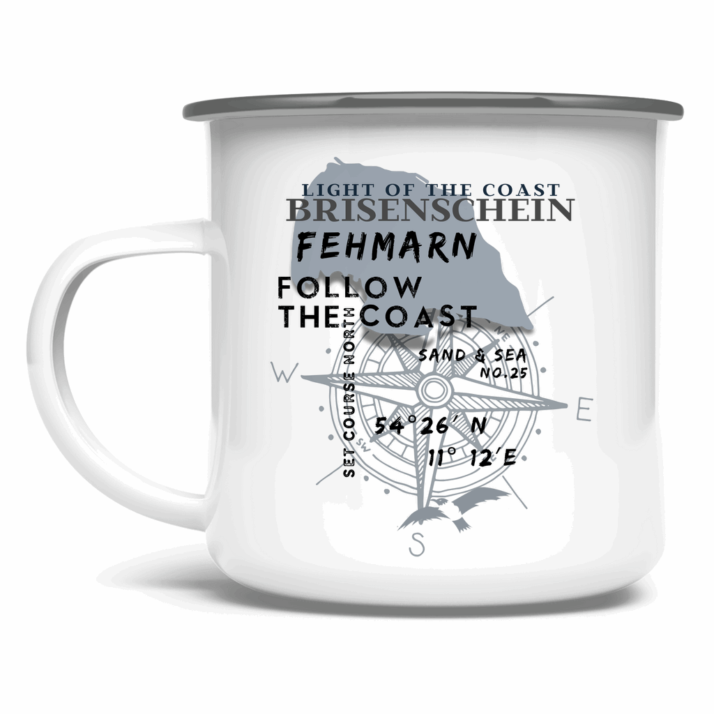 Emaille Tasse Fehmarn