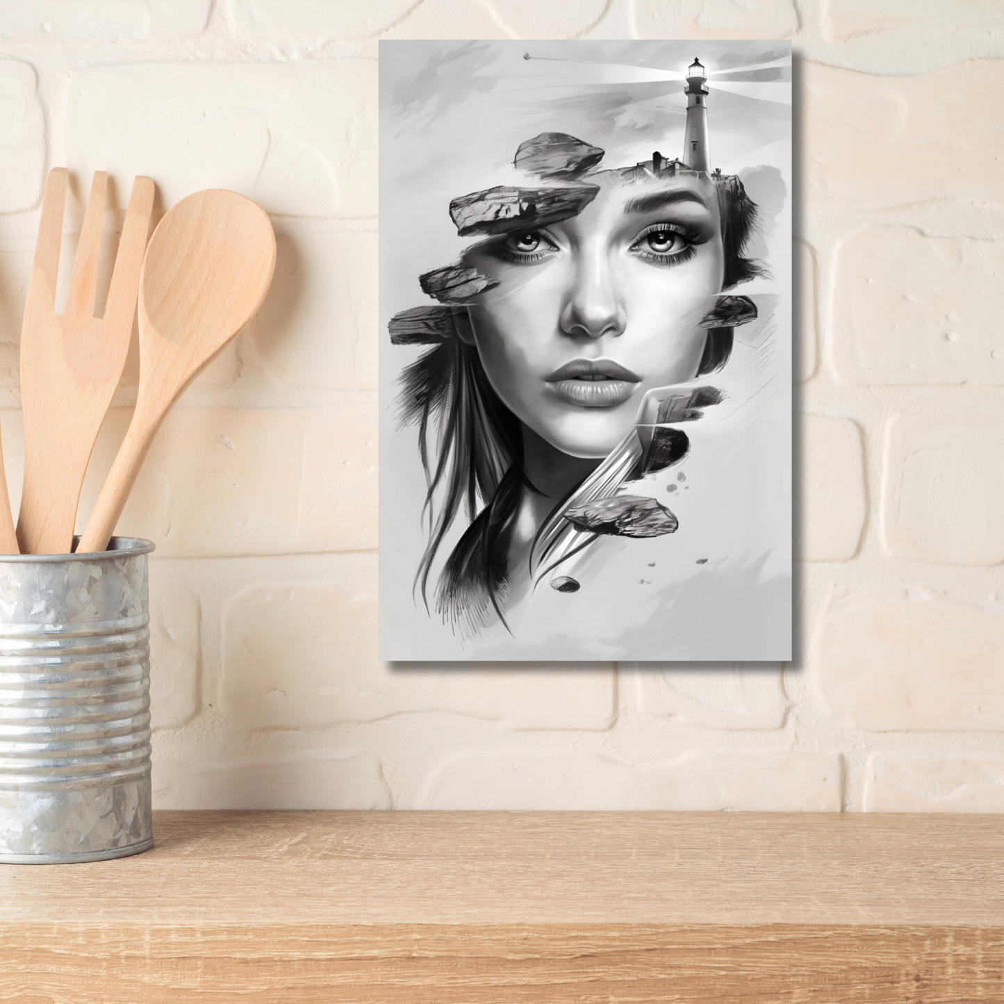 Maritimes Poster – Hüterin des Lichts