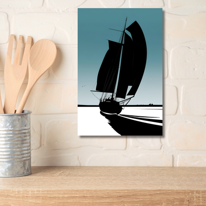 Maritimes Poster – Auf Kurs