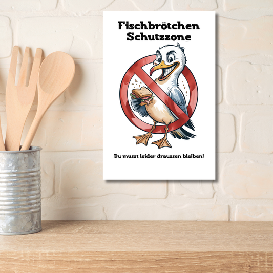 Poster Fischbrötchen Schutzzone