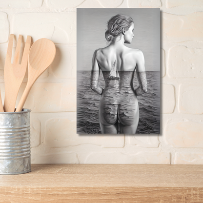 Maritimes Poster – Meer im Rücken