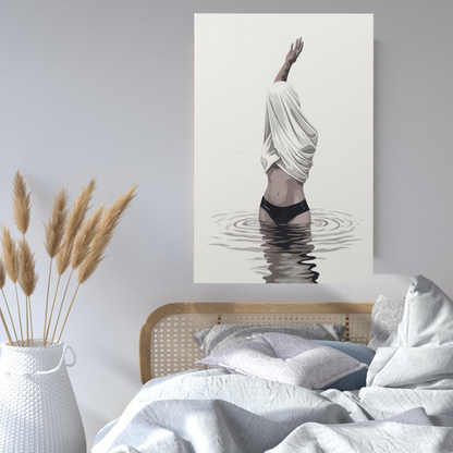 Maritimes Poster – Wellentaufe