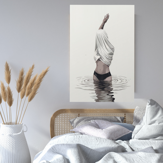 Maritimes Poster – Wellentaufe