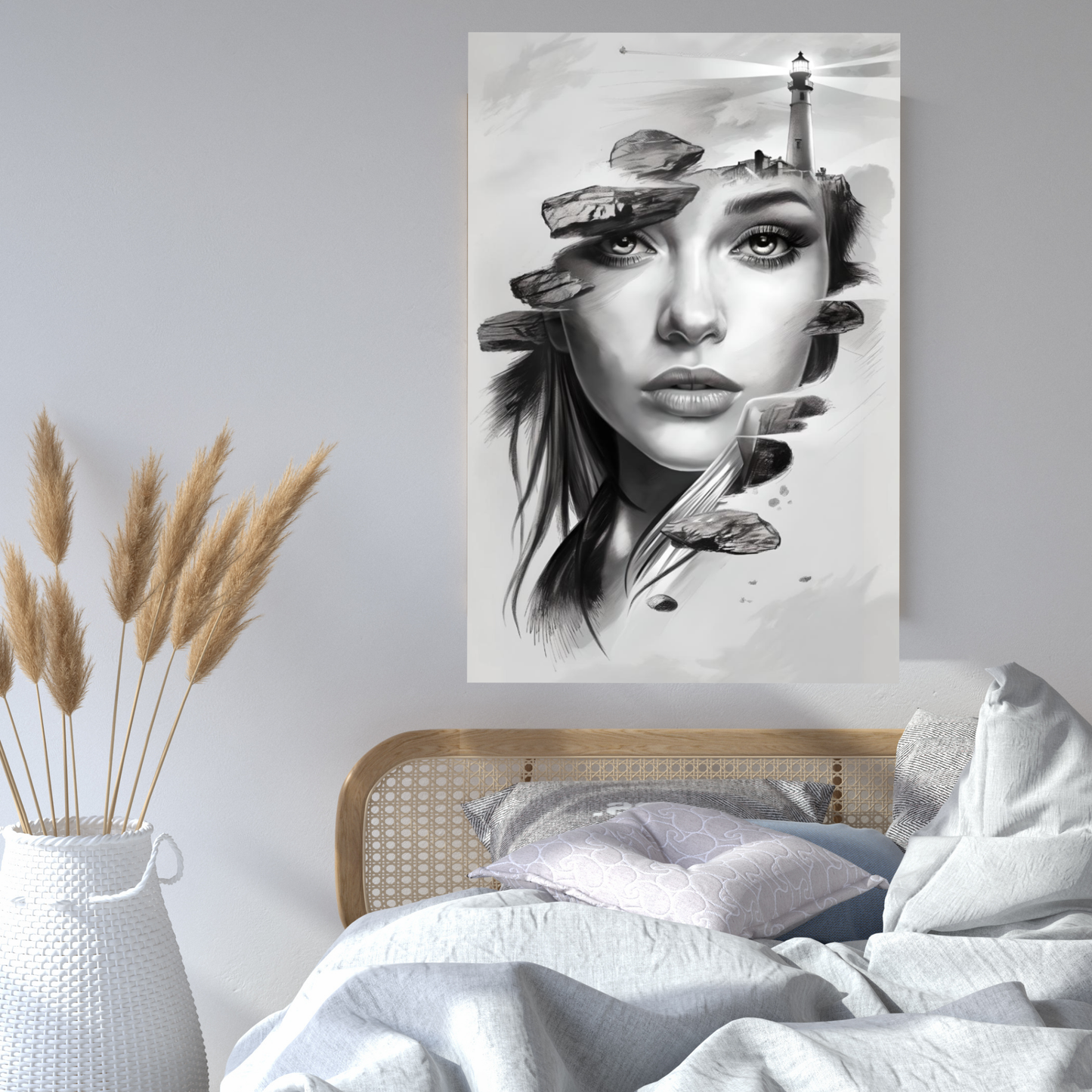 Maritimes Poster – Hüterin des Lichts