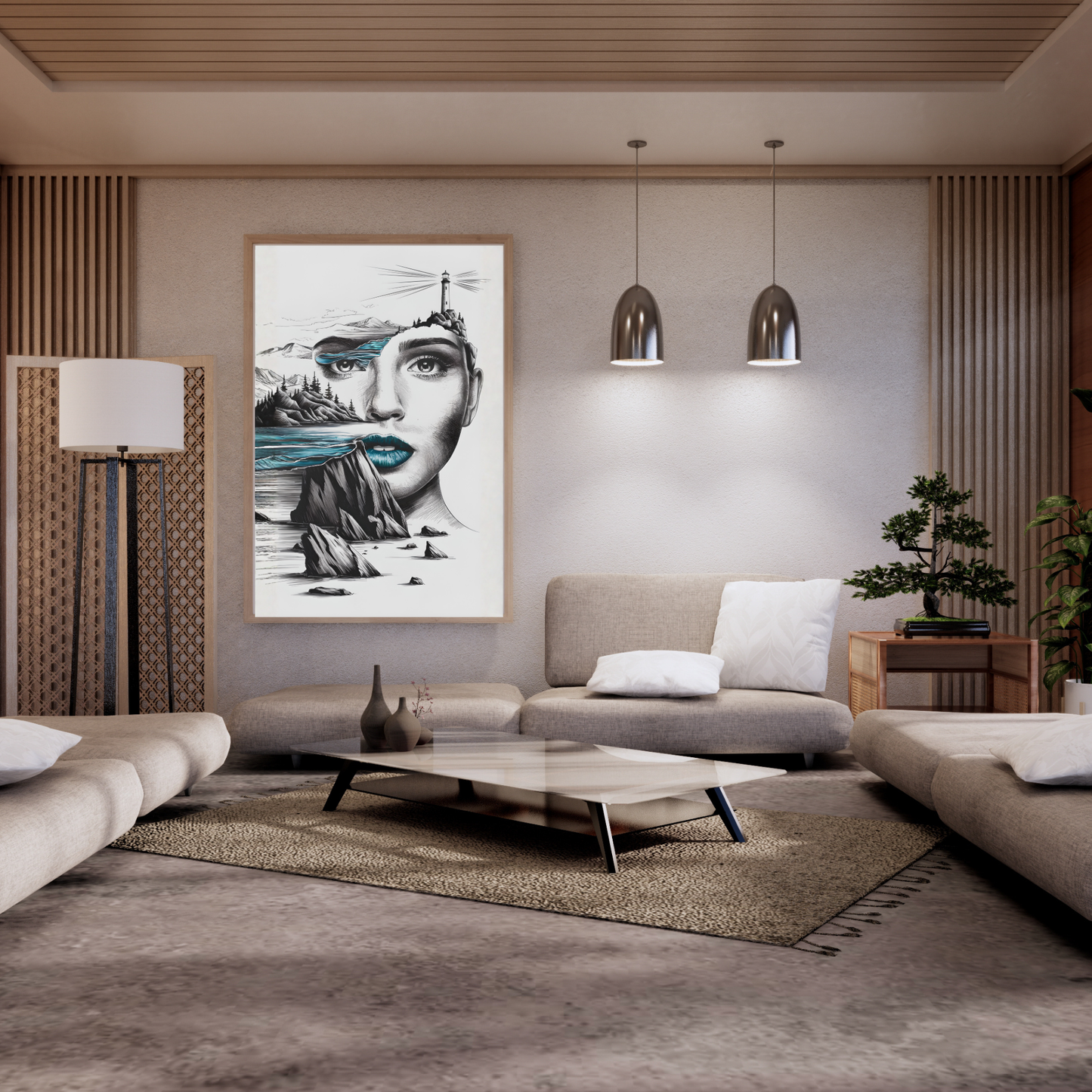 Maritimes Poster – Küstenseele