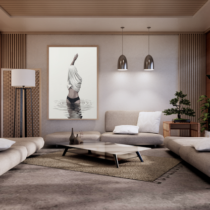 Maritimes Poster – Wellentaufe