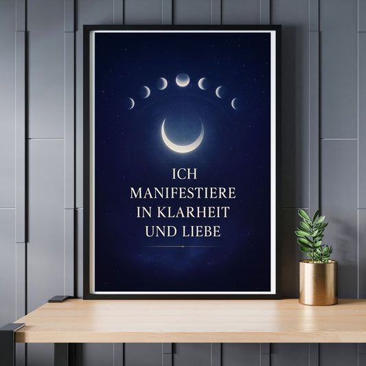 Affiche de méditation – Clarté et amour