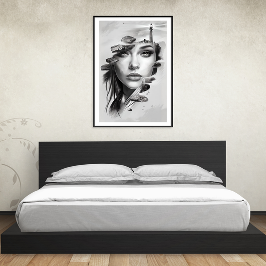 Maritimes Poster – Hüterin des Lichts