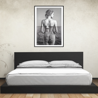 Maritimes Poster – Meer im Rücken