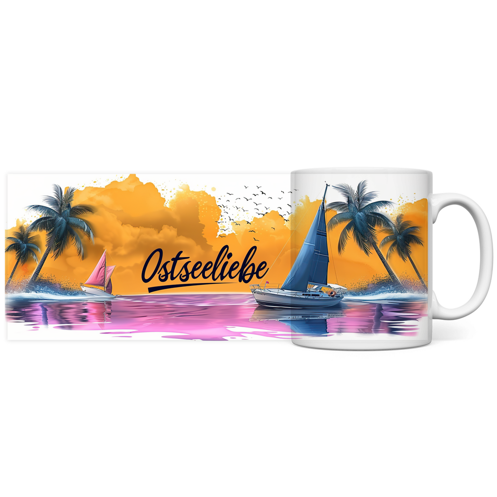 Ostsee Urlaub Panorama Kaffeetasse Keramik