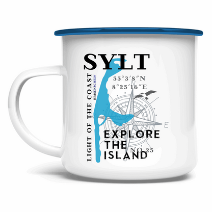 Emaille Tasse Sylt