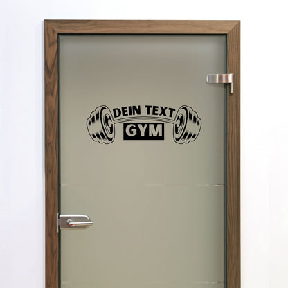 Plotterdatei Home Gym Personalisiert | Hantel Vektor | Fitness Studio Deko | SVG DXF